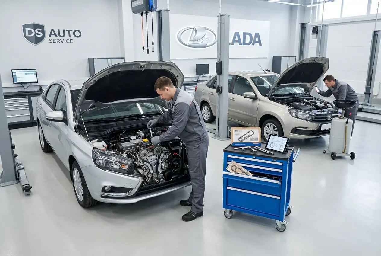 Диагностика и замена цепи ГРМ LADA в автосервисе DS AUTO Жуковский
