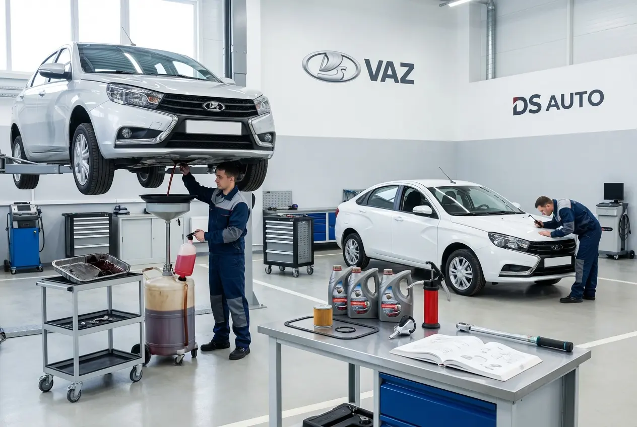 Аппаратная замена масла в АКПП LADA в автосервисе DS Auto в Жуковском
