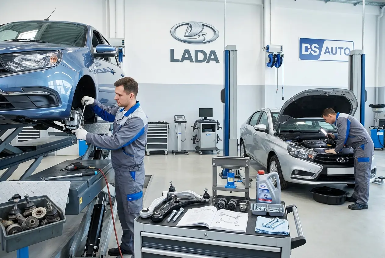 Диагностика и ремонт передней и задней подвески LADA в Жуковском - автосервис DS Auto

