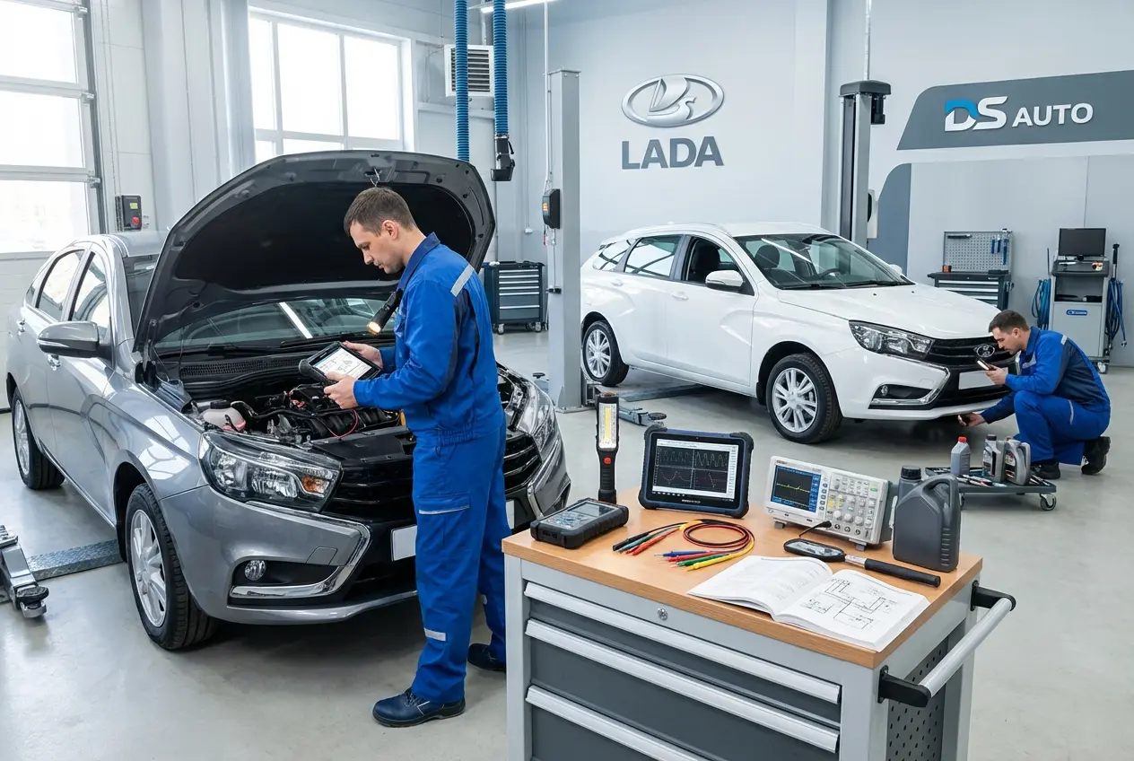 Проверка ДВС LADA в автосервисе DS Auto в Жуковском
